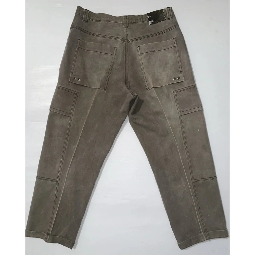 VTG Karl Kani Relax Loose Fit Cargo Jeans Men 36x30 HipHop Y2K Grunge Streetwear